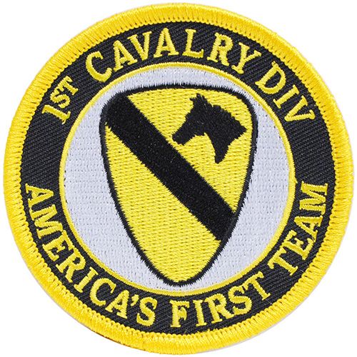 U.S. Army 1st Cavalry Division Patch America's First Team 3"