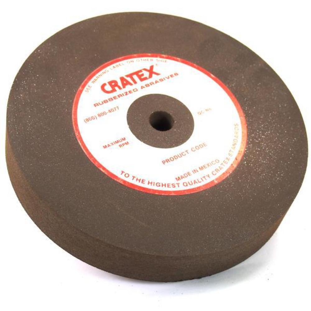 Cratex Large Wheel #616 Medium Flat Edge 1/2" Arbor 6" x 1"