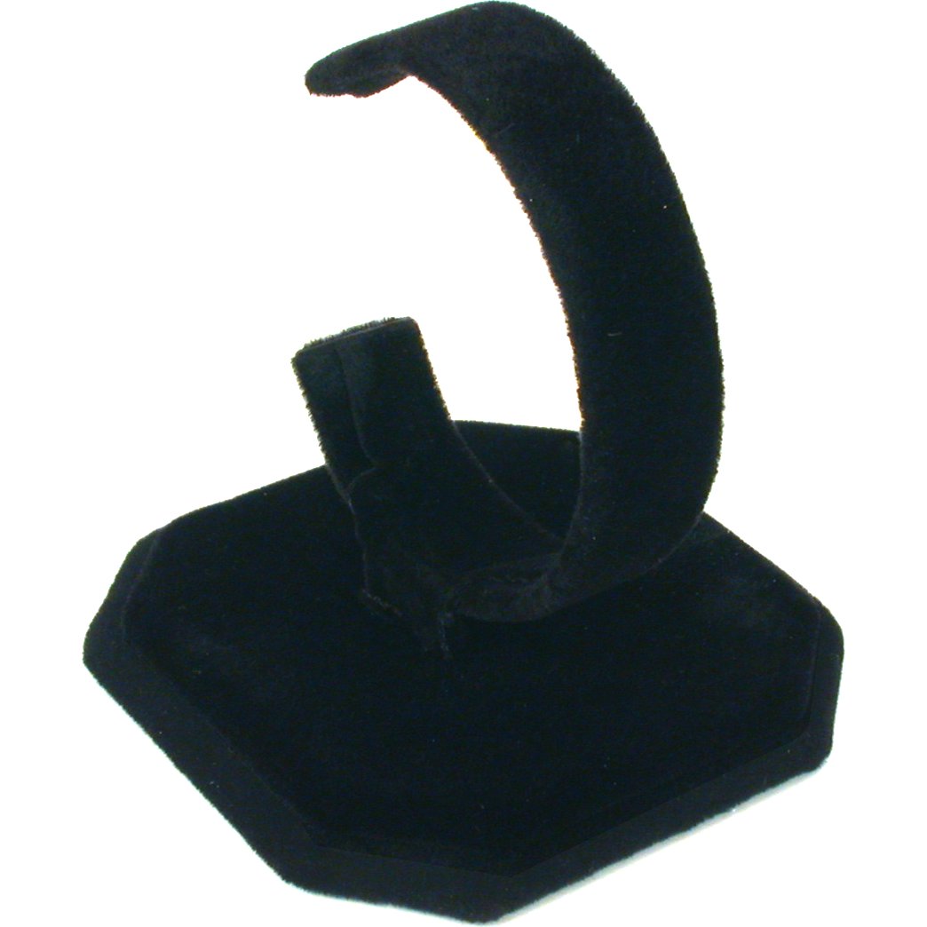 Watch Display Stands Black Velvet 3 3/4" 2Pcs