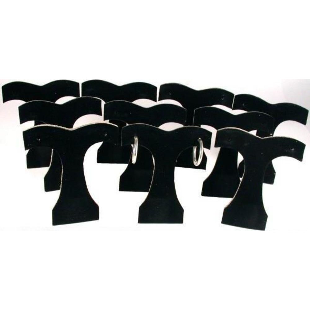 10 Black Velvet Earring Display Tree Jewelry Showcase