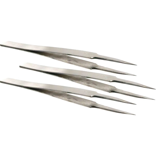 3 Stainless Steel #GG Tweezers Antimagnetic Gem Tools