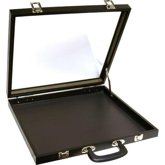 Jewelry Travel Case Glass Top Showcase Display Fixture