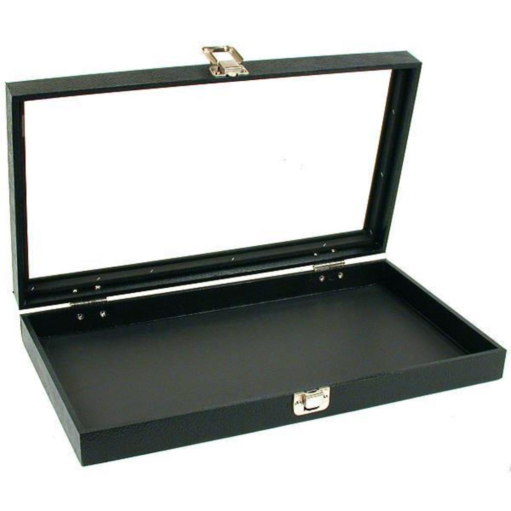 Black Jewelry Travel Case Display Necklace Bracelet Tray Insert Foam Liner Kit