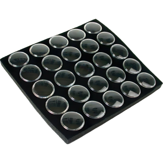 25 Gem Jars Display Tray Insert 1"