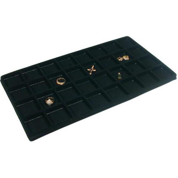 Black Jewelry Travel Case Display Necklace Bracelet Tray Insert Foam Liner Kit