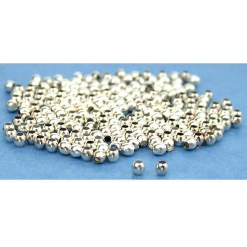 Ball Beads Silver Plated 2mm 144Pcs