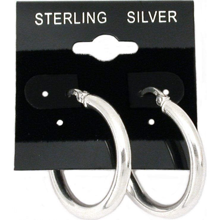 300 Black Sterling Silver Earring Cards 1 1/2"