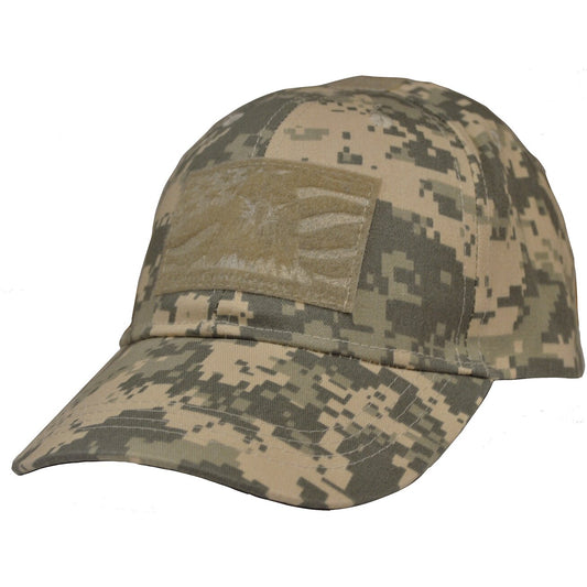 CP00030 Army Camo 6-Panel Tactical Ops Cap  (Med. Profile)