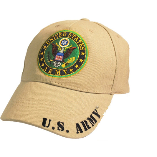 CP00124 Khaki U.S. Army Logo Cap