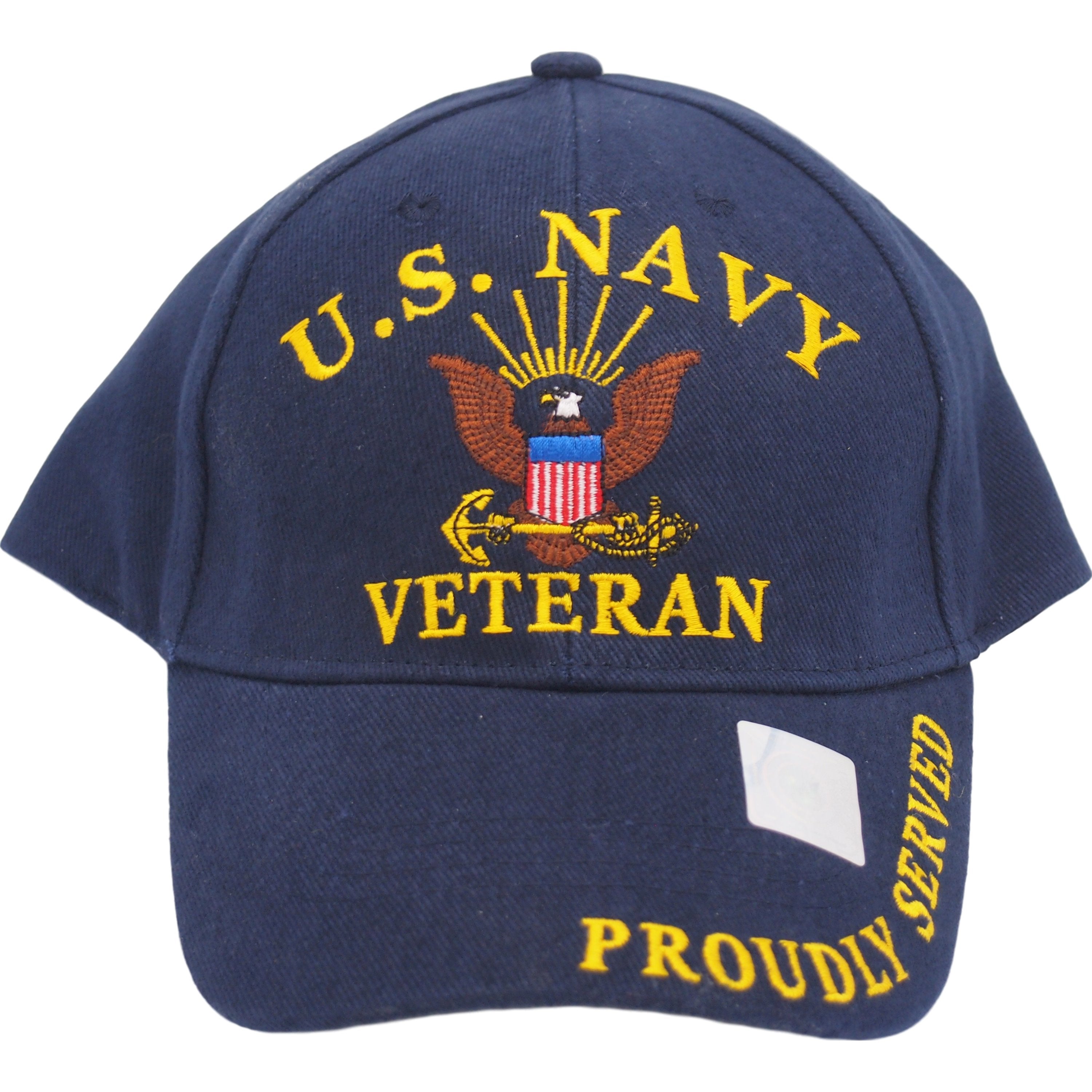 United States Navy Veteran Proudly Served Blue Hat Cap USN – FindingKing