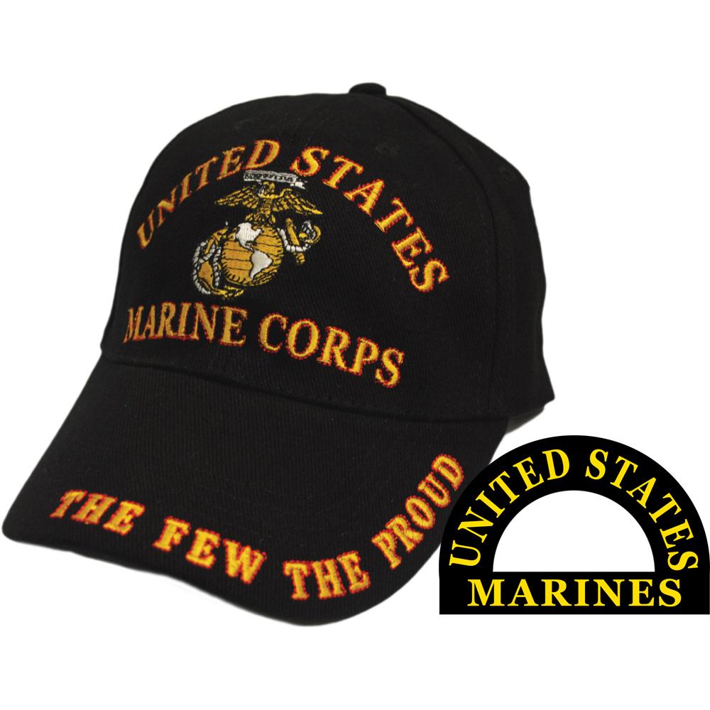 United States Marine Corps The few The Proud Hat Cap Black