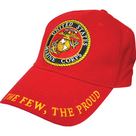 CP00316 Red U.S. Marine Corps "The Few, The Proud" Cap