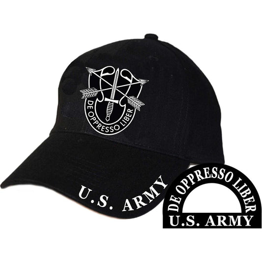 U.S. Army Special Forces De Oppresso Liber Hat Black