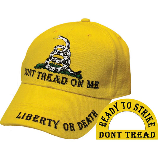 CP00702 Yellow Don't Treat On Me "Liberty or Death; Ready to Strike" Cap