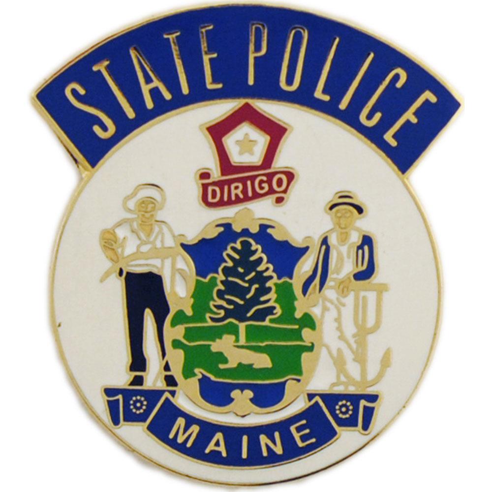 Maine State Police Pin 1"