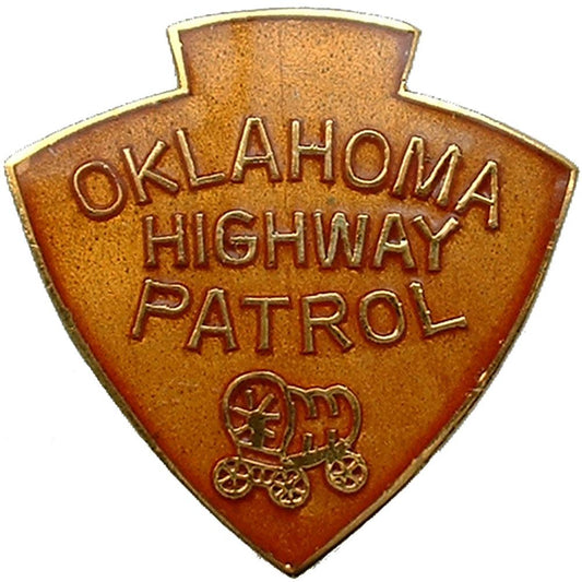 Oklahoma Highway Patrol Hat Lapel Pin 1"