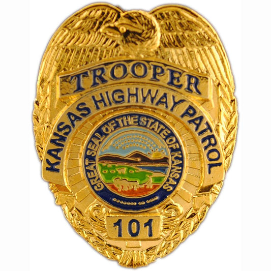 Kansas Highway Patrol Badge Pin 1"