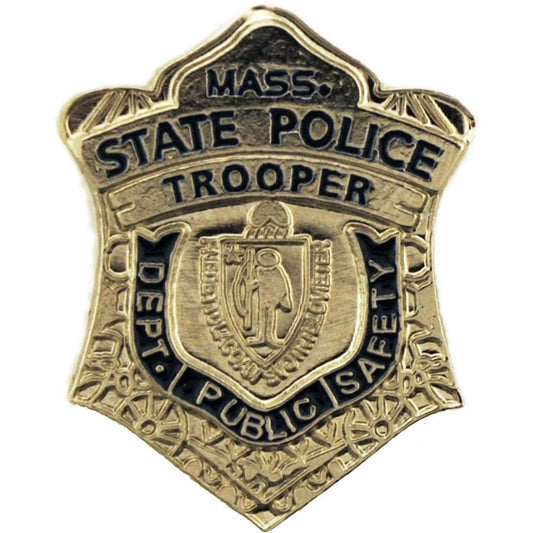 Massachusetts State Police Badge Pin 1"