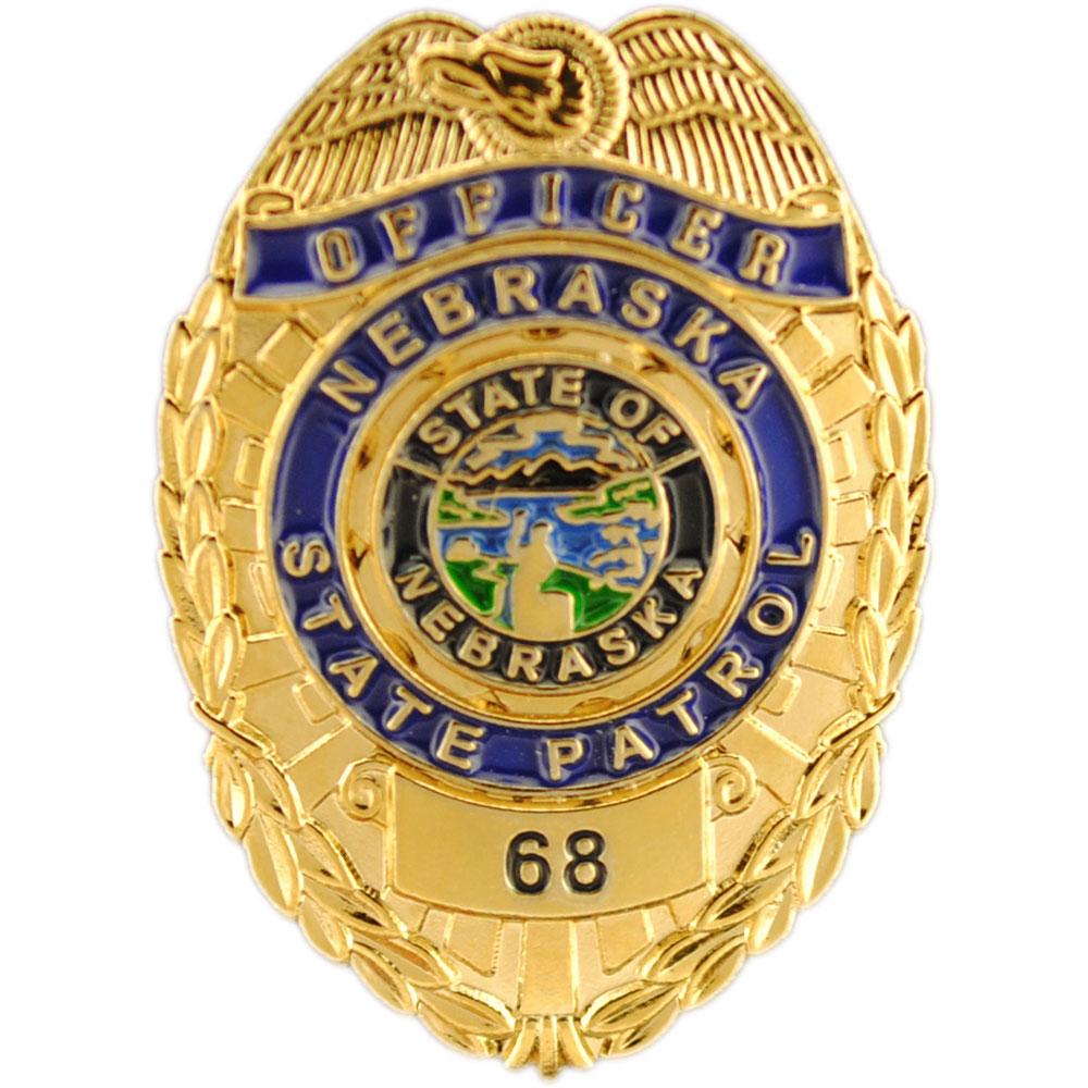 Nebraska State Police Badge Pin 1"