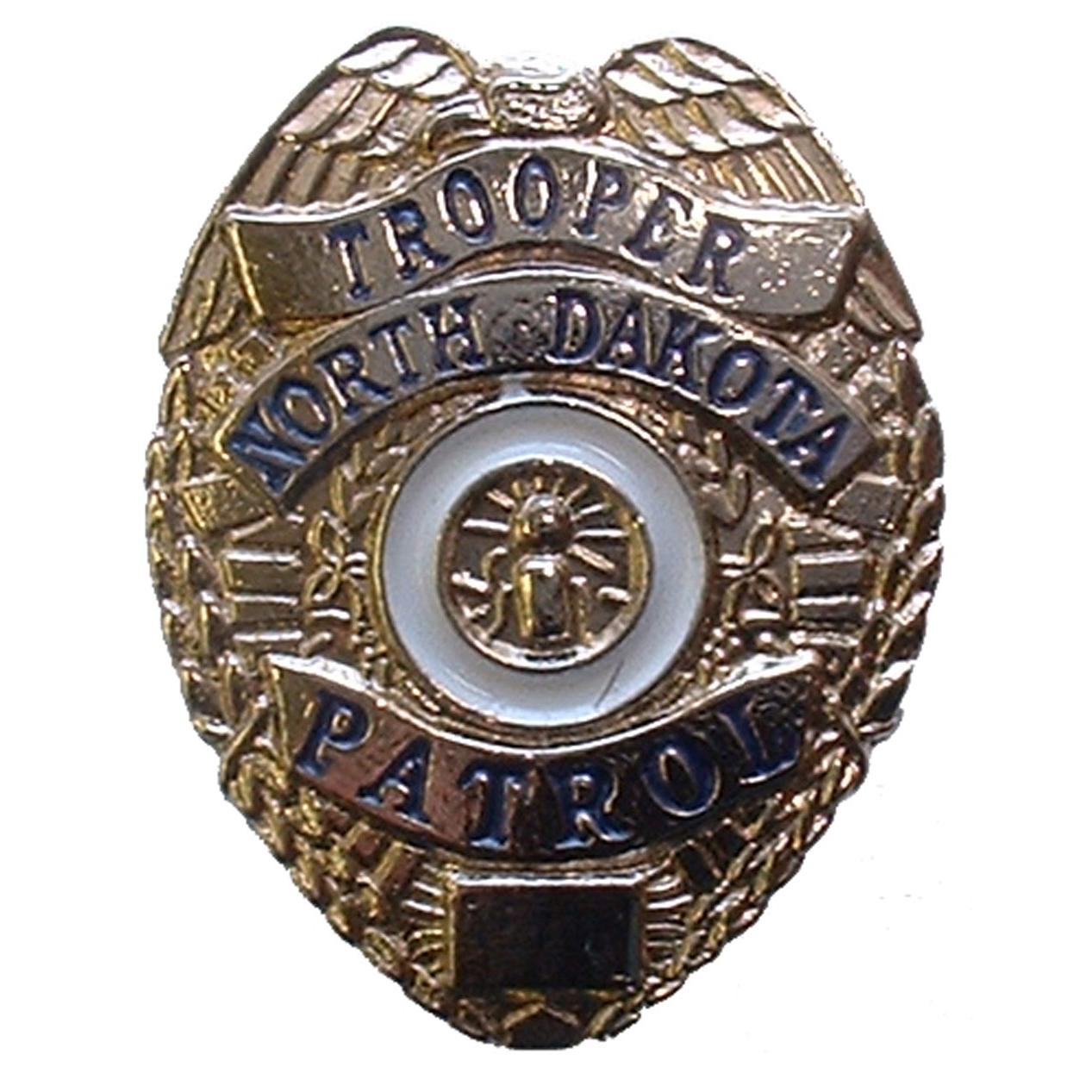 North Dakota Highway Patrol Badge Pin 1"