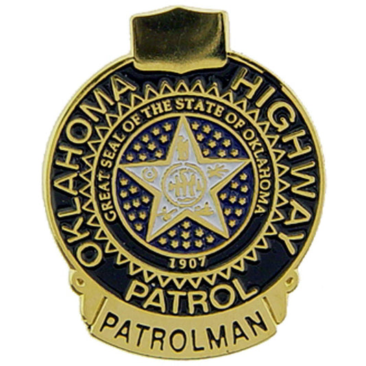 Oklahoma Highway Patrol Badge Pin 1"