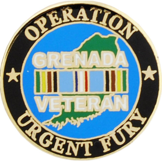 Operation Urgent Fury 1983 Grenada Pin 1"