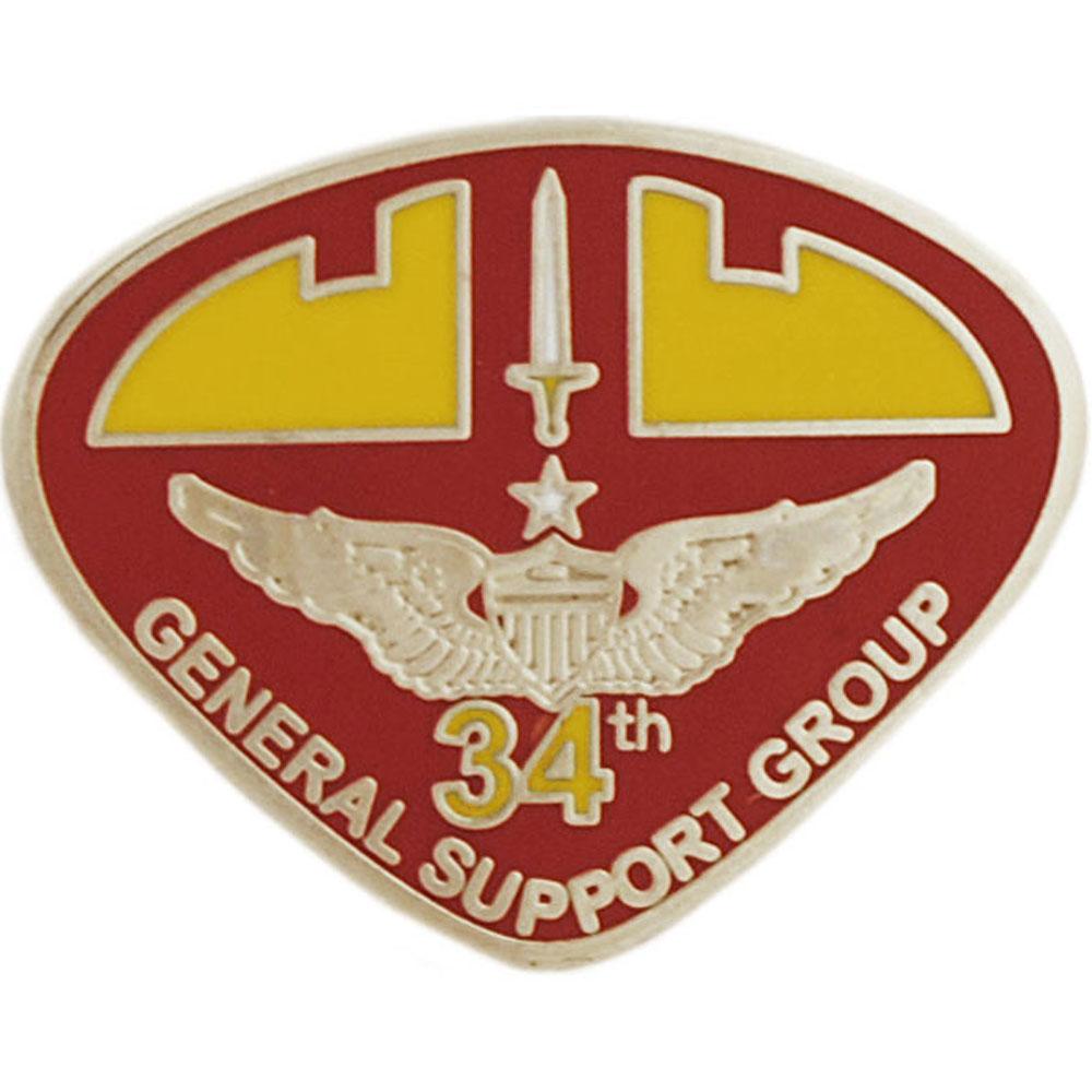 U.S. Army 34th General Support Group Pin 1"