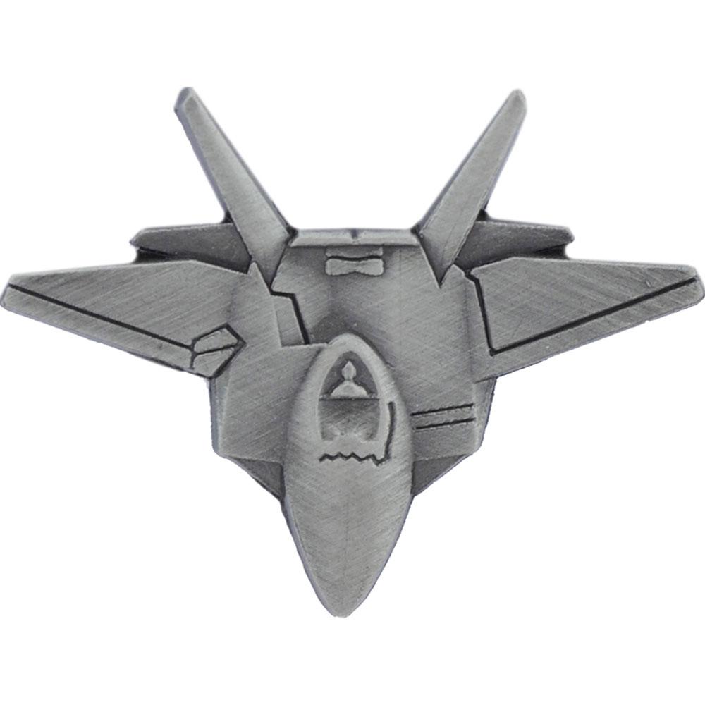 F-22 Raptor Airplane Pin Pewter 1 1/2"