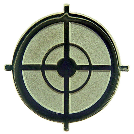 Target Pin Silver Plated 1"