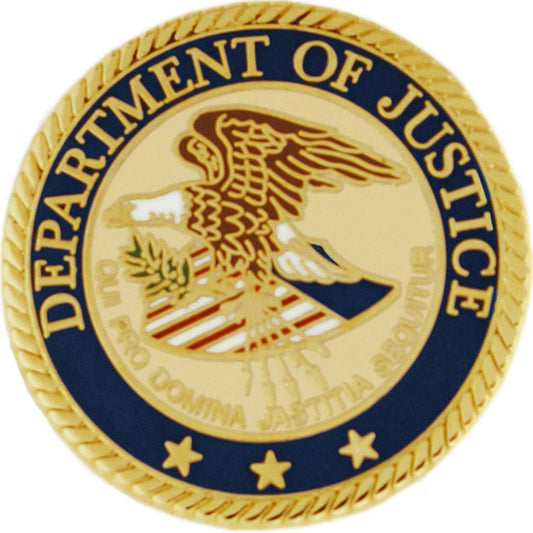 Department of Justice Emblem Pin 1"