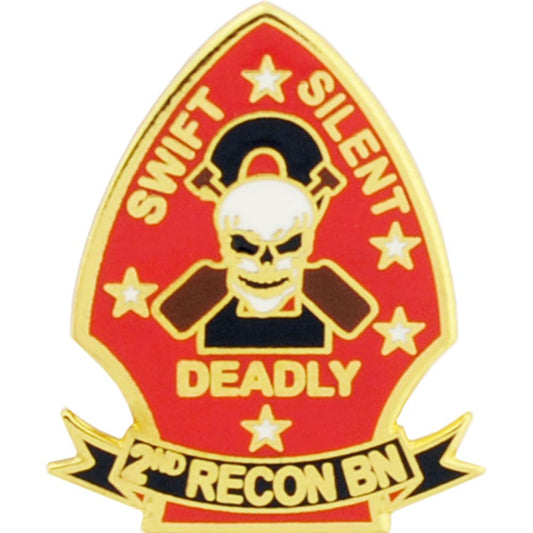 U.S.M.C. 2nd Reconnaissance Battalion Pin 1"