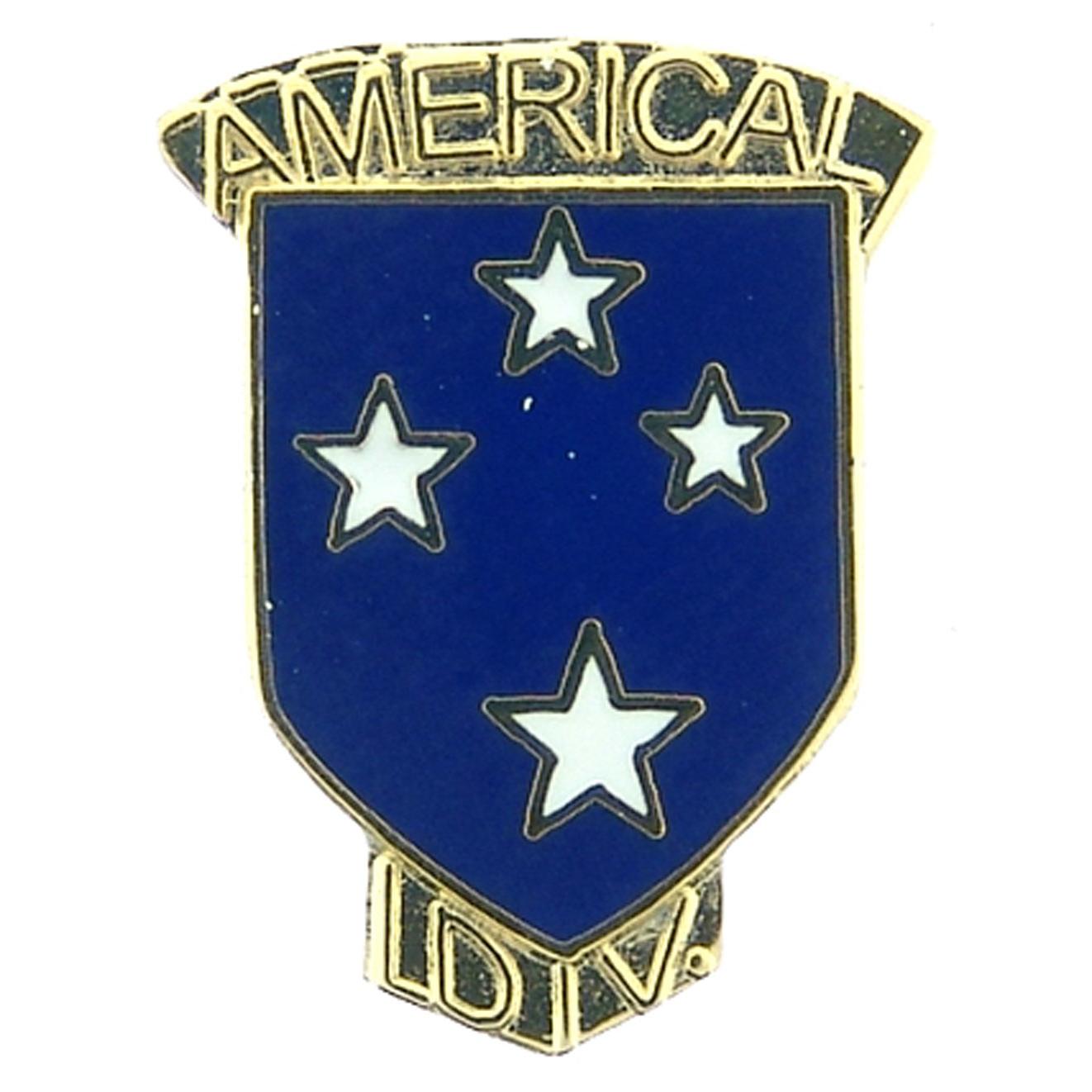 U.S. Army 23rd Infantry Division Pin with Tab 1"