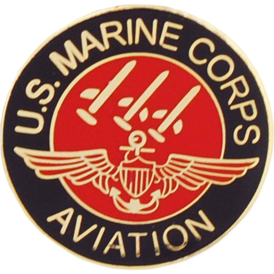 U.S.M.C. Aviation Pin Red 1"