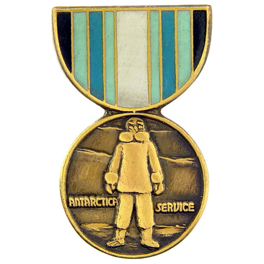 Antarctic Service Medal Pin 1 3/16"