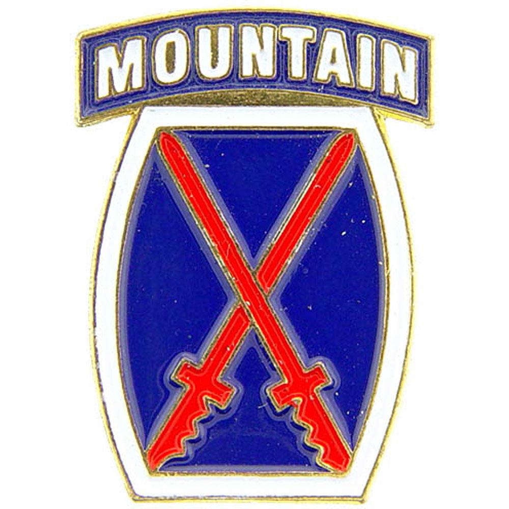 U.S. Army 10th Mountain Division Pin 1"