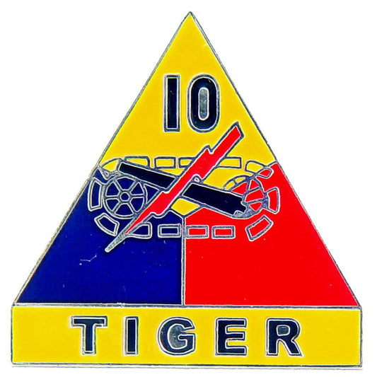 U.S. Army 10th Armored Division Pin 1"