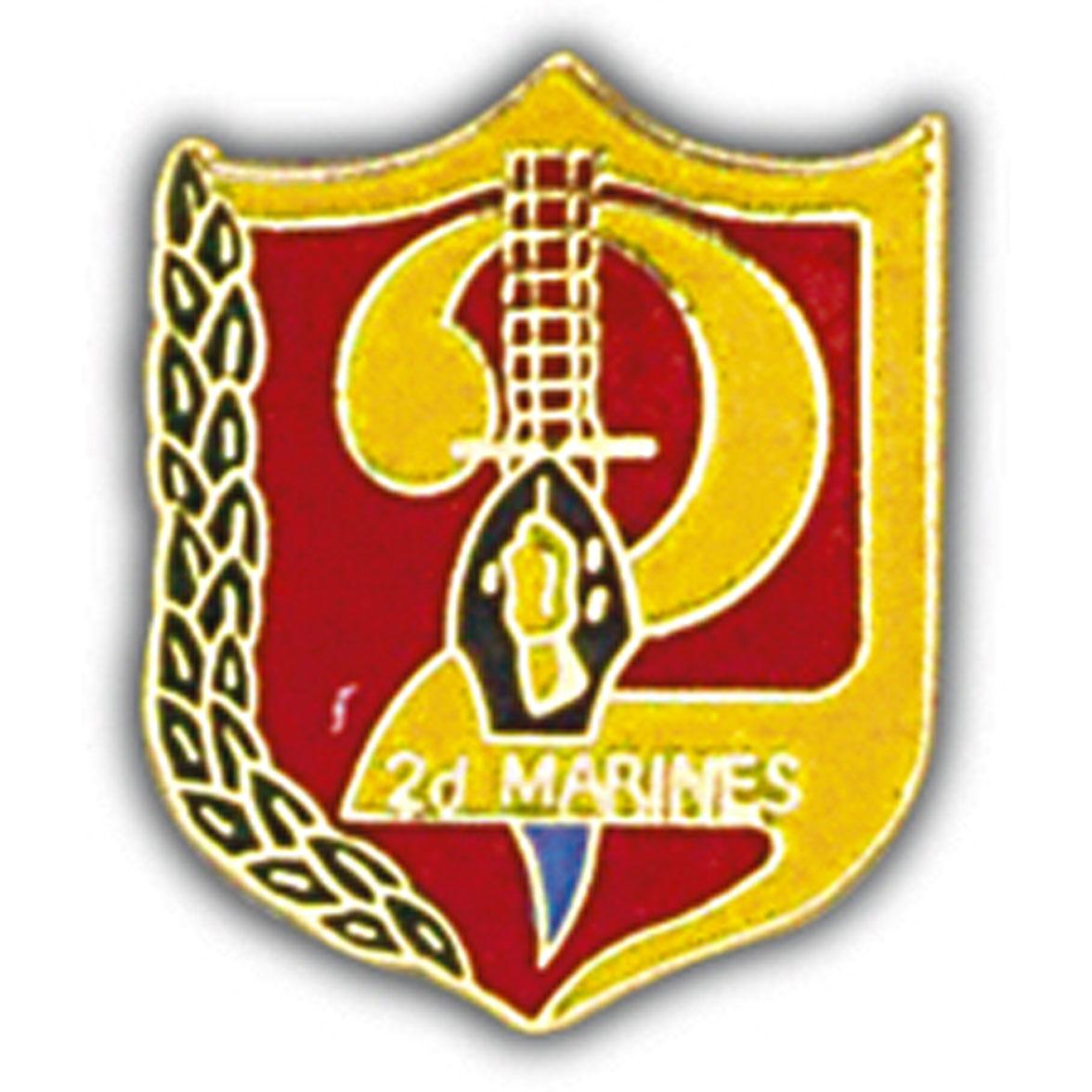 U.S.M.C. 2nd Marine Regiment Pin 1"