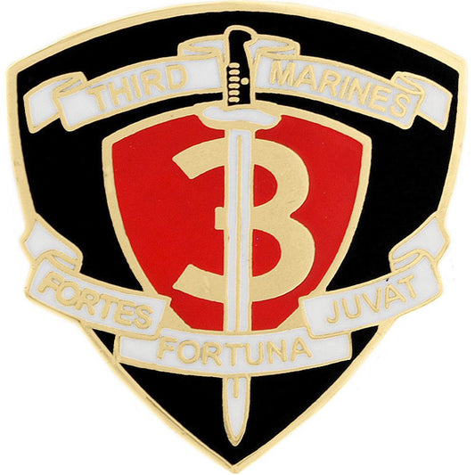 U.S.M.C. 3rd Marine Regiment Pin 1"