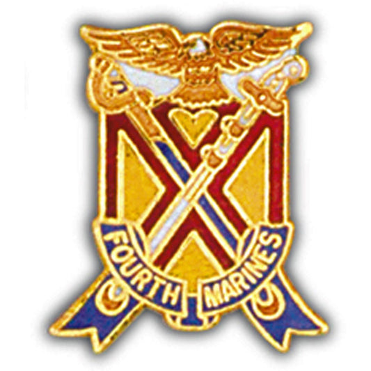 U.S.M.C. 4th Marine Regiment Pin 1"