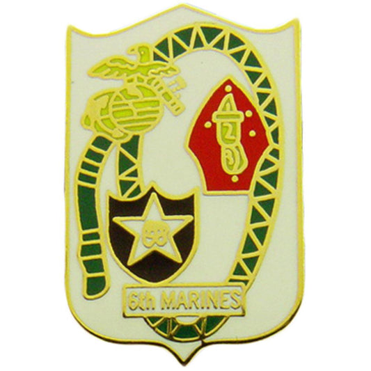 U.S.M.C. 6th Marine Regiment Pin 1"