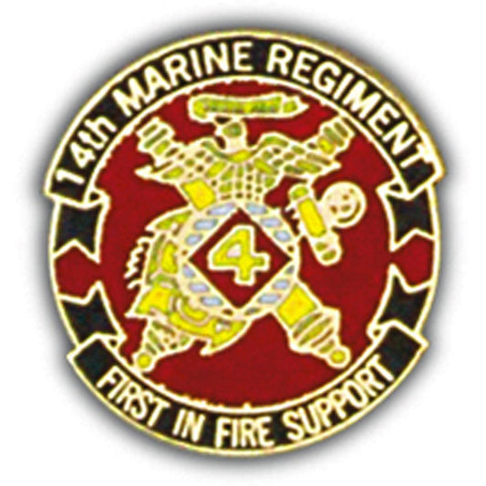 U.S.M.C. 14th Marine Regiment Pin 1"