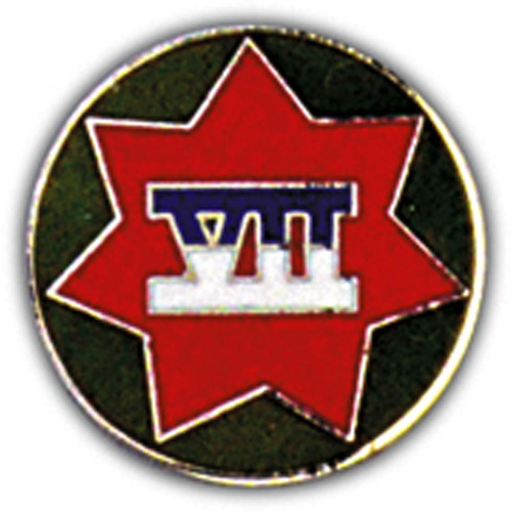 U.S. Army 7th Corps Pin 1"