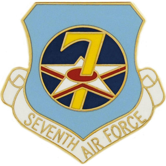 U.S. Air Force 7th Air Force Shield Pin 1"