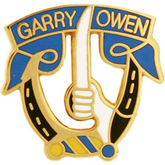 U.S. Army 7th Cavalry Garryowen Pin 5/8"