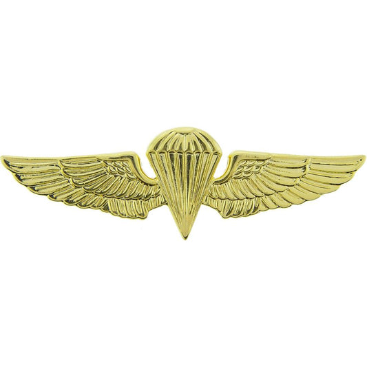 U.S. Navy Parachutist Pin Gold Plated 2 3/4"