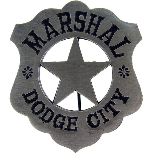 Dodge City Marshall Badge Pin 2"