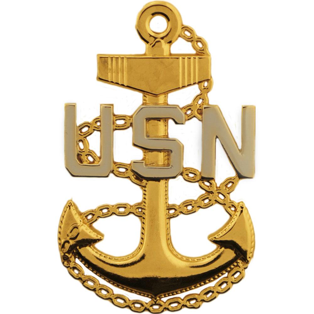 U.S. Navy Chief Petty Officer Emblem Pin 1 3/4"