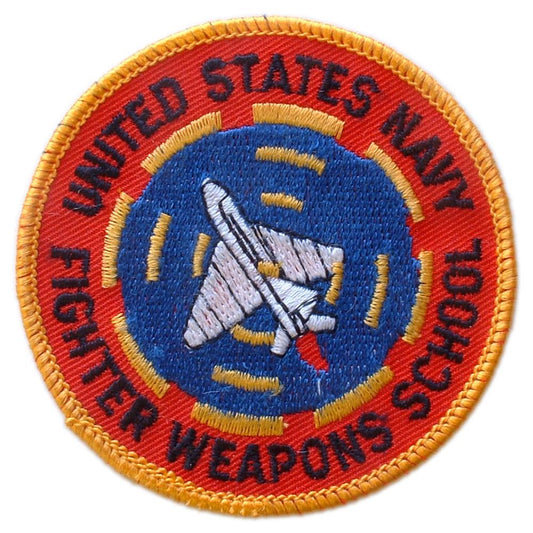 U.S. Navy Fighter Weapons School Patch Red & Blue 3"