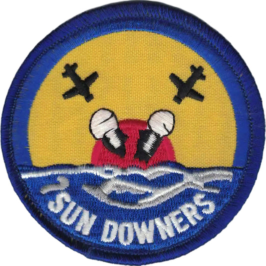 U.S. Navy Sundowners Patch Blue & Yellow 3"