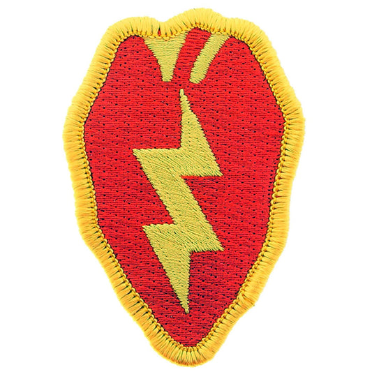 U.S. Army 25th Infantry Division Patch Red & Yellow 3"